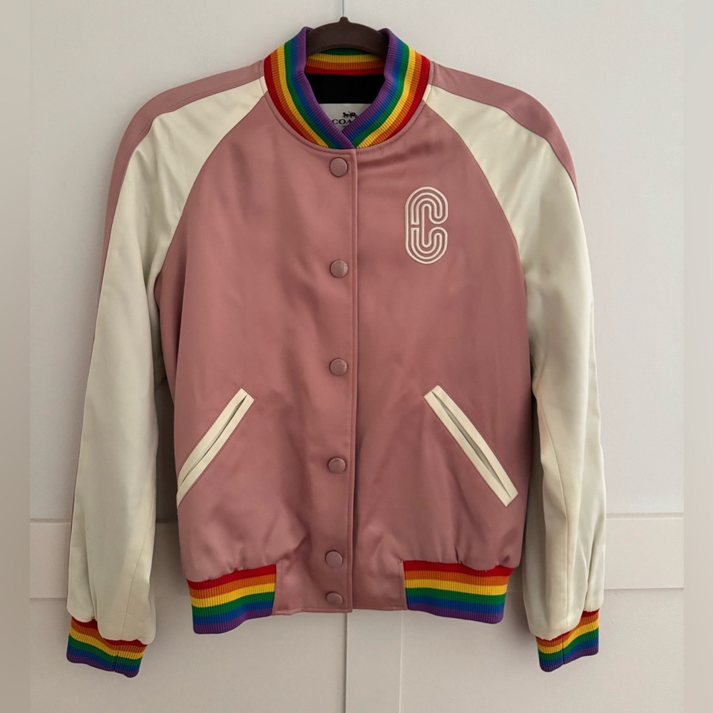 Colorful Satin Bomber Jacket